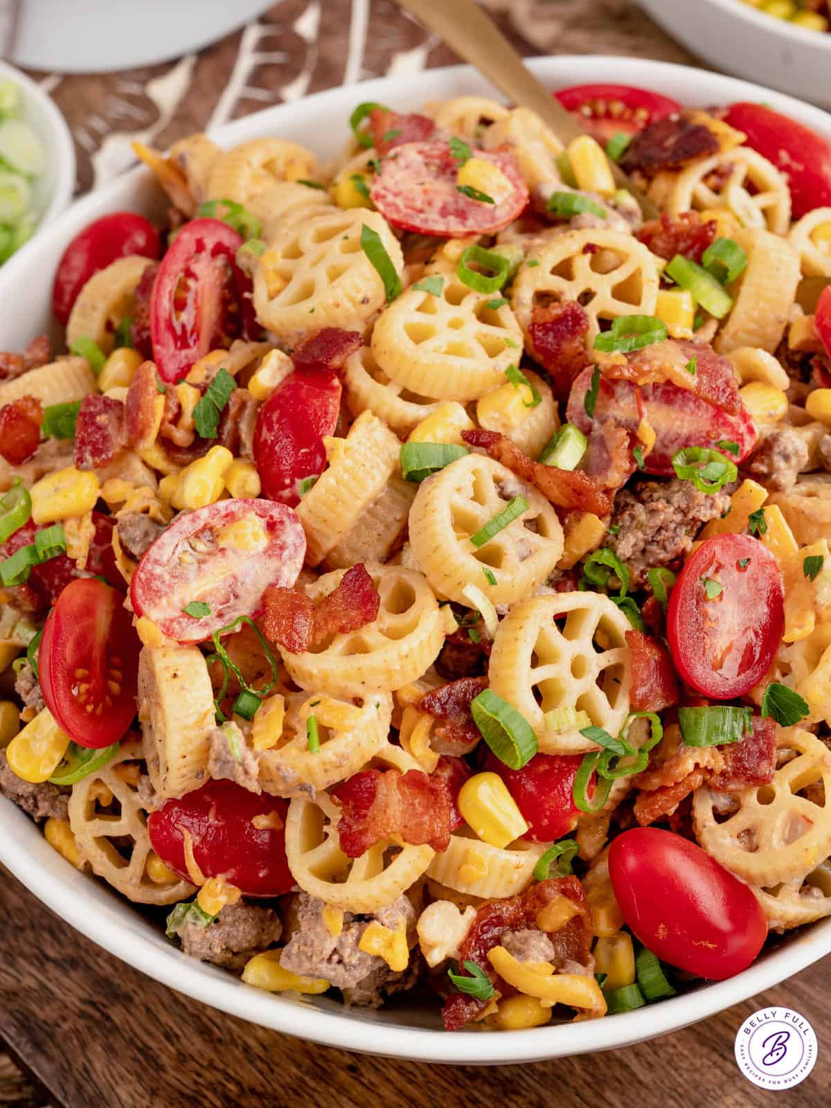 Hearty Cowboy Pasta Salad: Perfect for Potlucks & BBQs